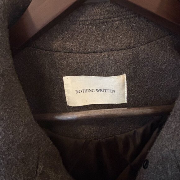 Nothing Written Chocolate Wool Coat - Picture 7 of 8